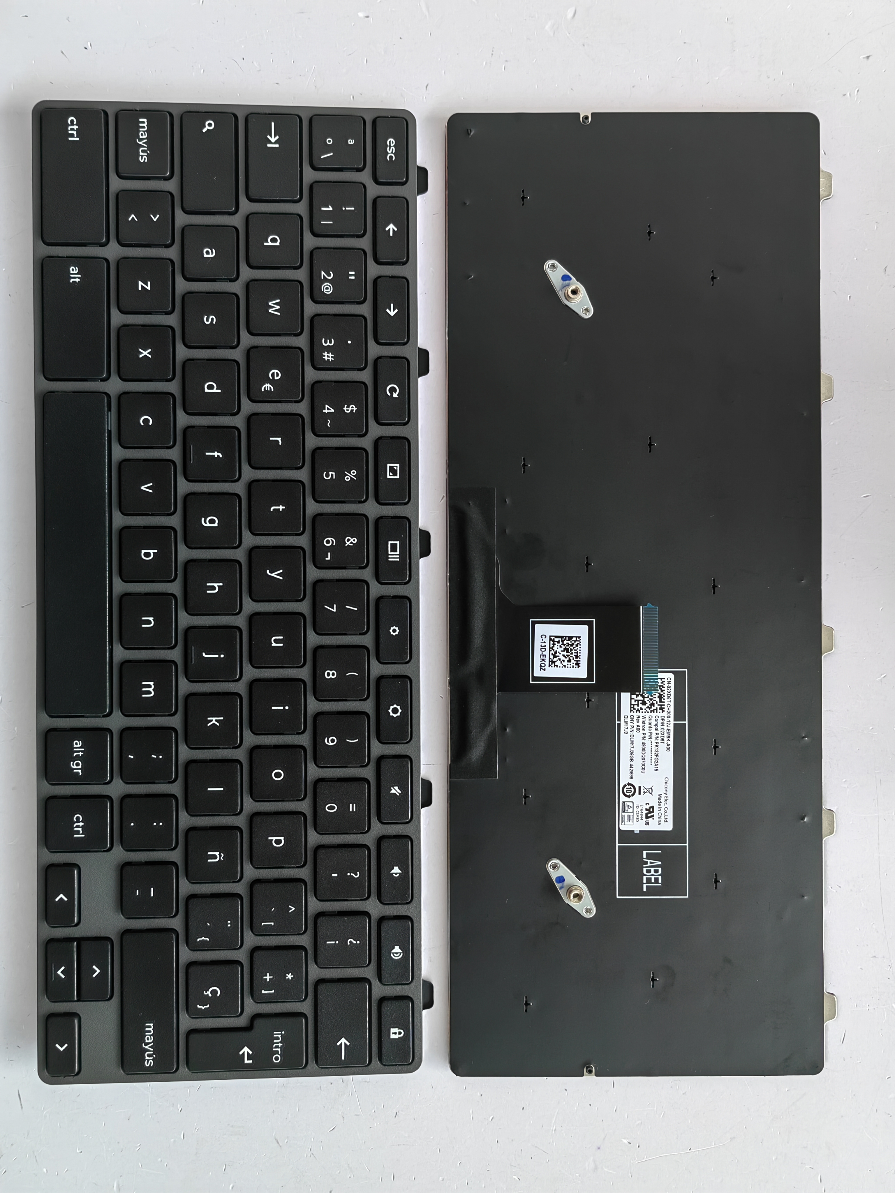 Picture of Laptop Spanish keyboard forNew Replacement Laptop Keyboard For DELL 5190/3100 Google version with lock BLACK FRAME BLACK Sp Layout
